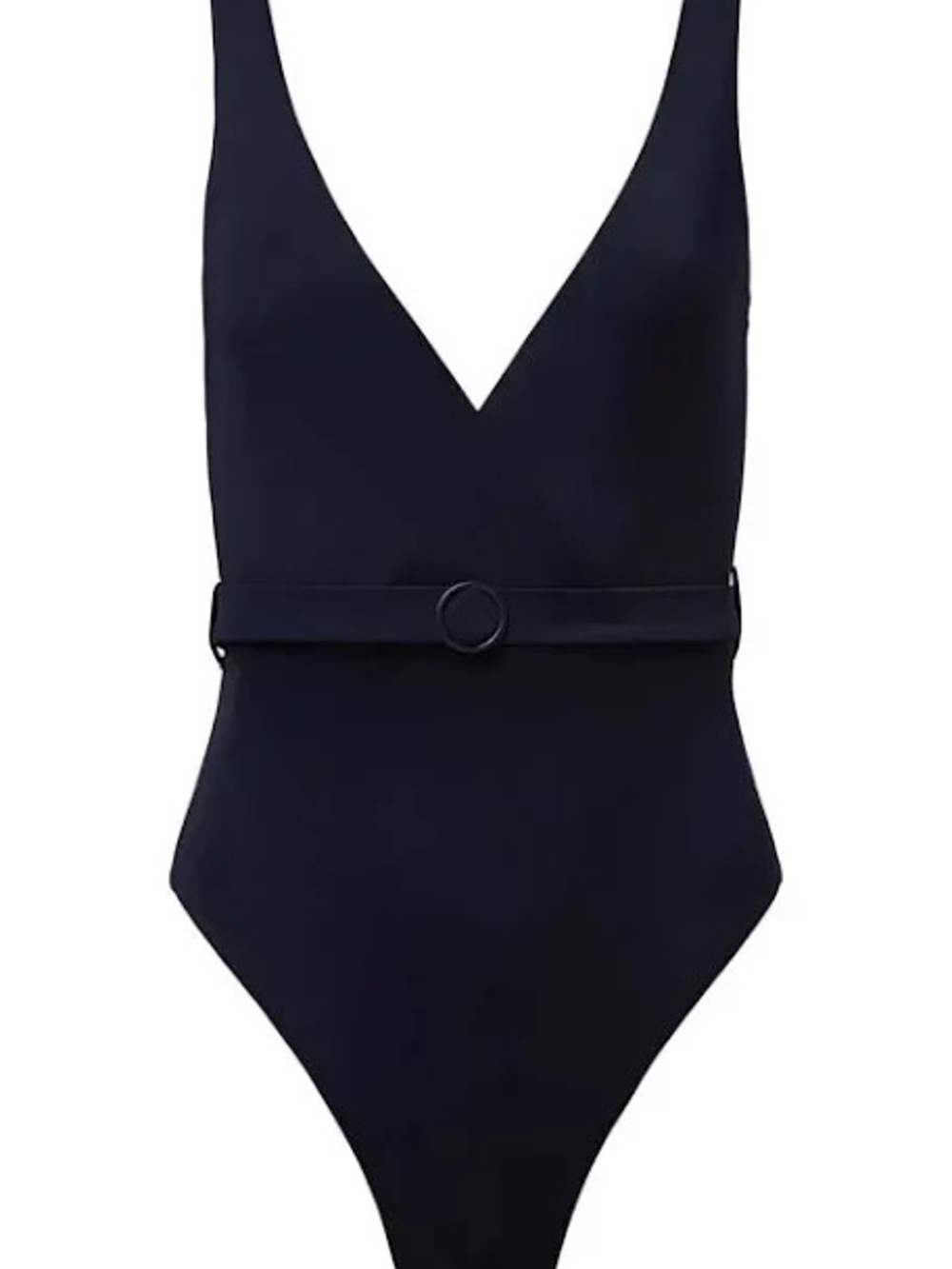 NWT Onia Michelle One-Piece Navy with Self-Tie Belt, Size Medium